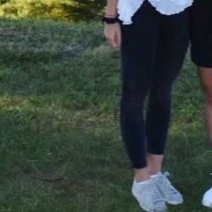 Free People black cropped skinny jeans